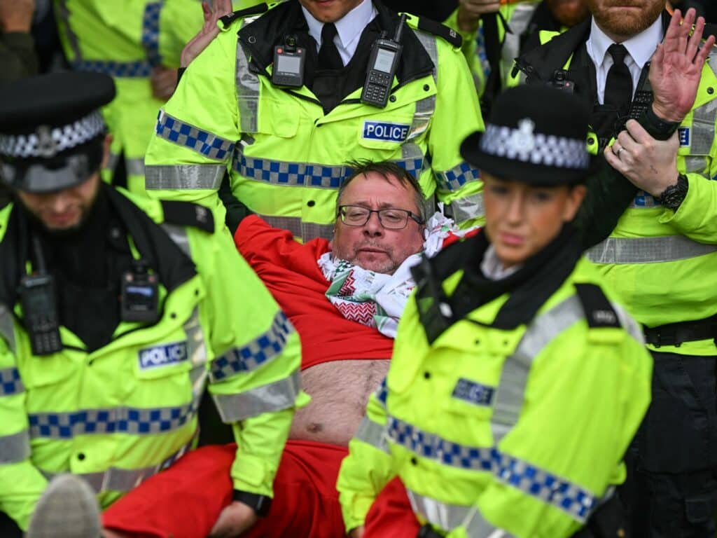 More Than 50 Arrested at Liverpool Palestine Action Protest