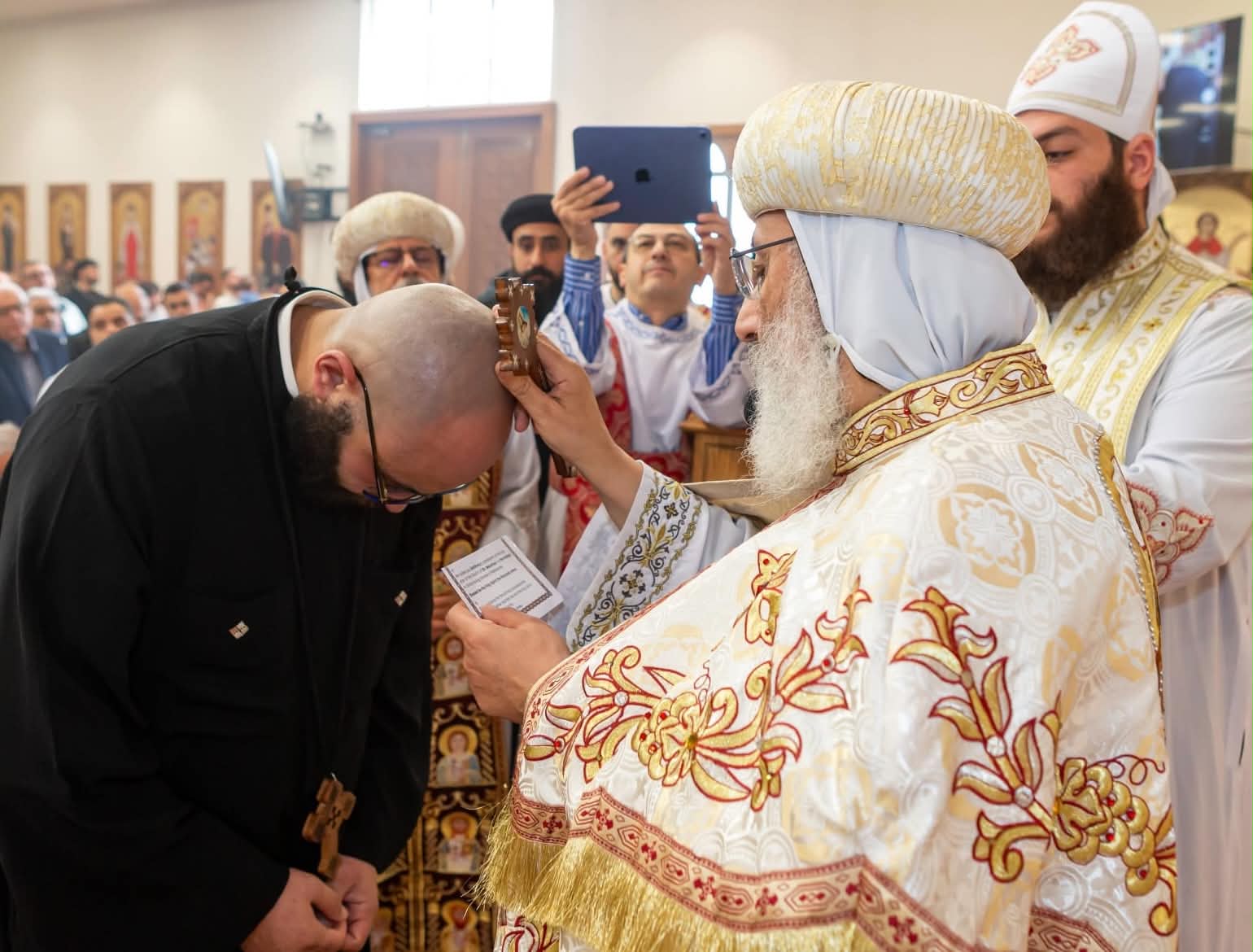 Ordination ceremony at St Macarius the Great Church in Melbourne