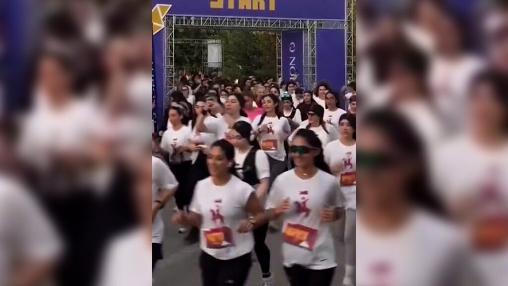 Unveiled Women Run Tehran Race