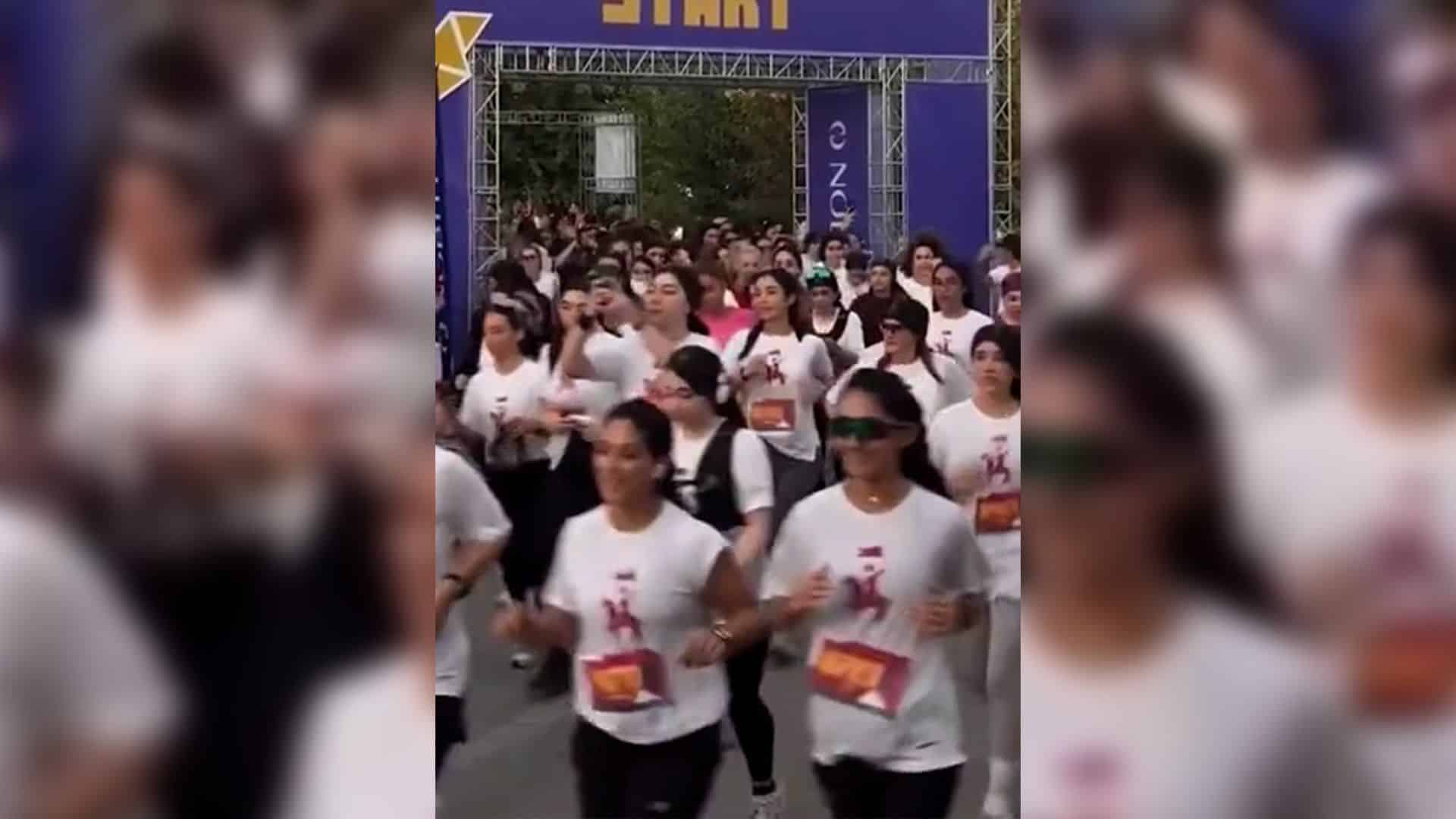 Unveiled Women Run Tehran Race