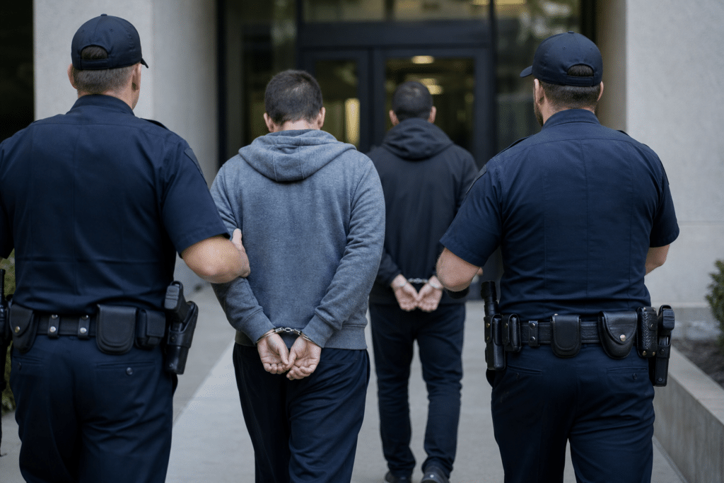 Police Charge Two Men in Secret Commission Investigation