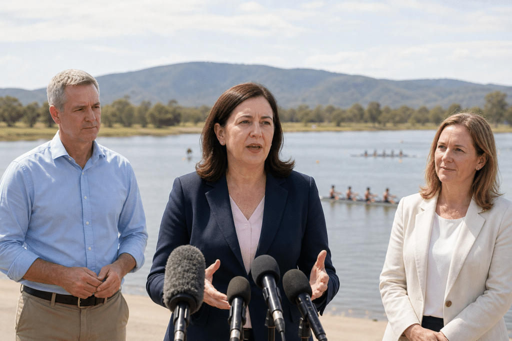 Queensland premier defends Rockhampton’s Olympic rowing role