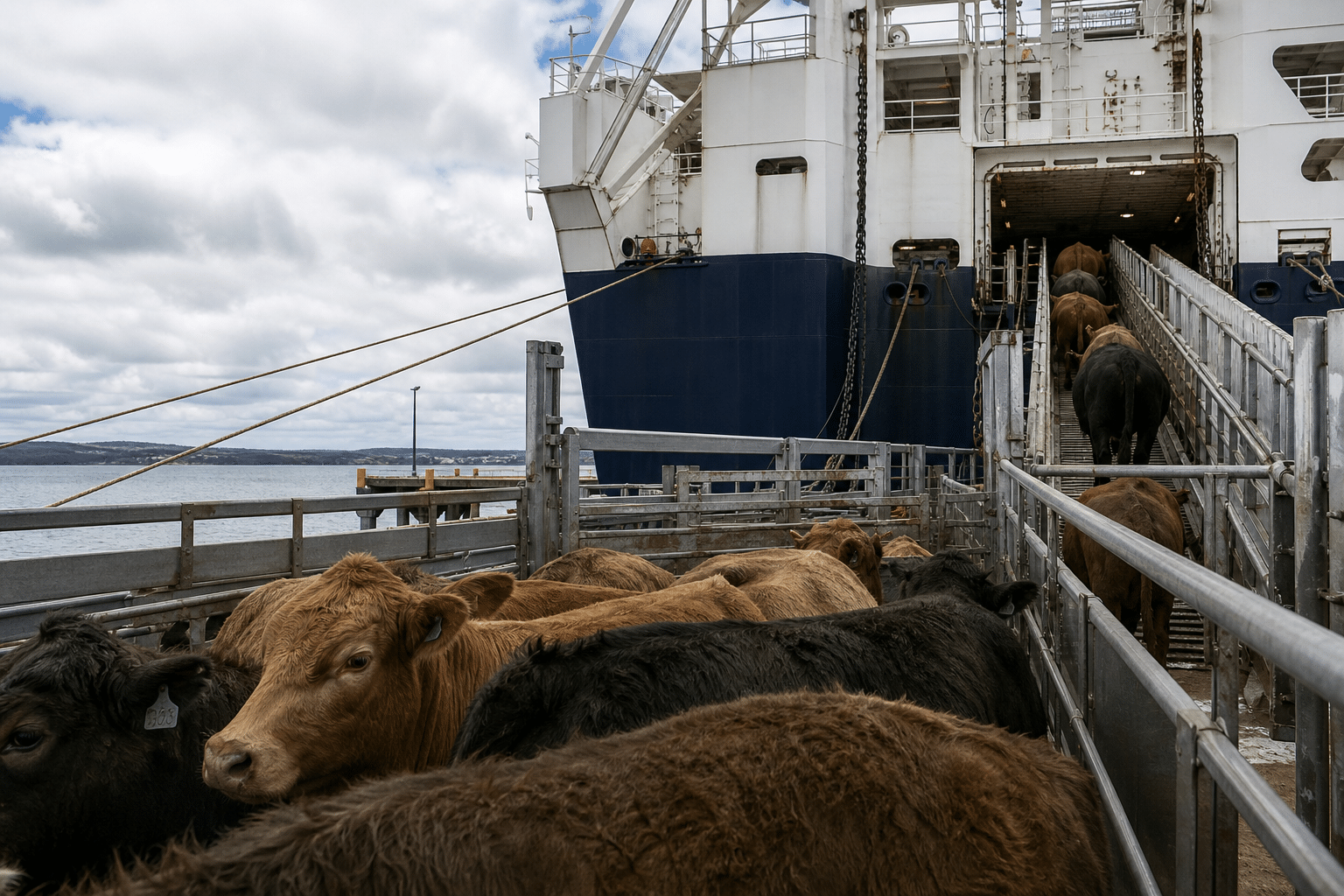 Direct Victorian terminal set to reshape Bass Strait cattle freight