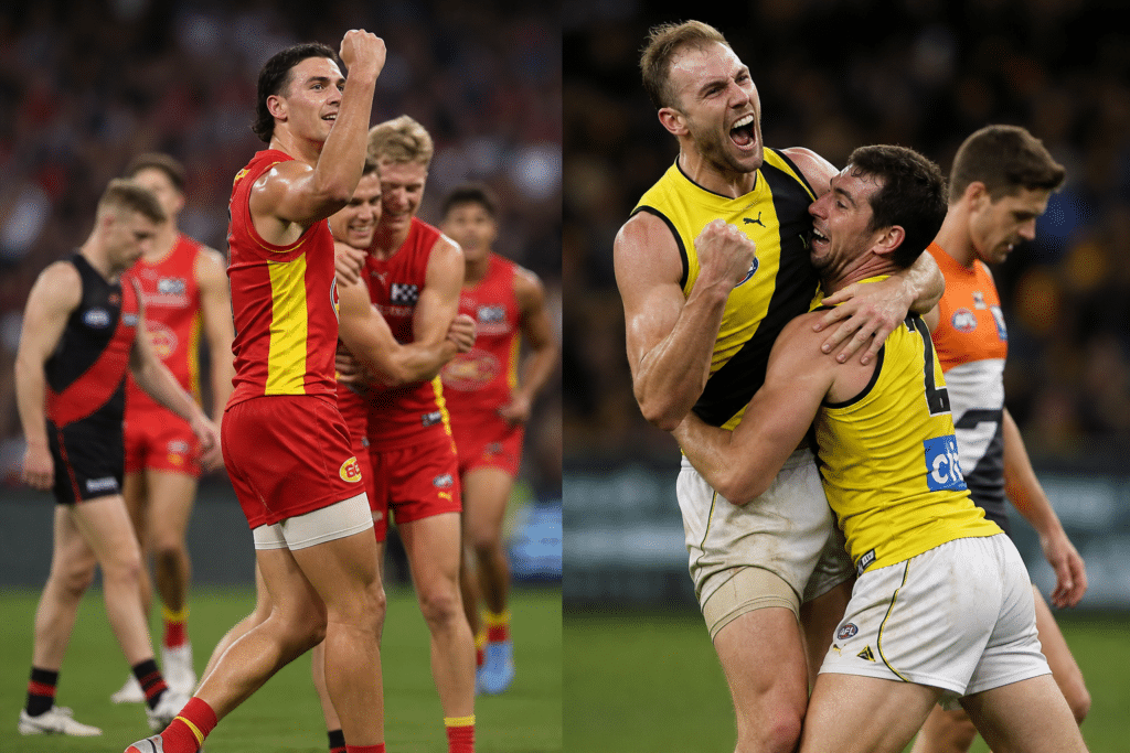 Gold Coast routs Essendon as Richmond holds off GWS