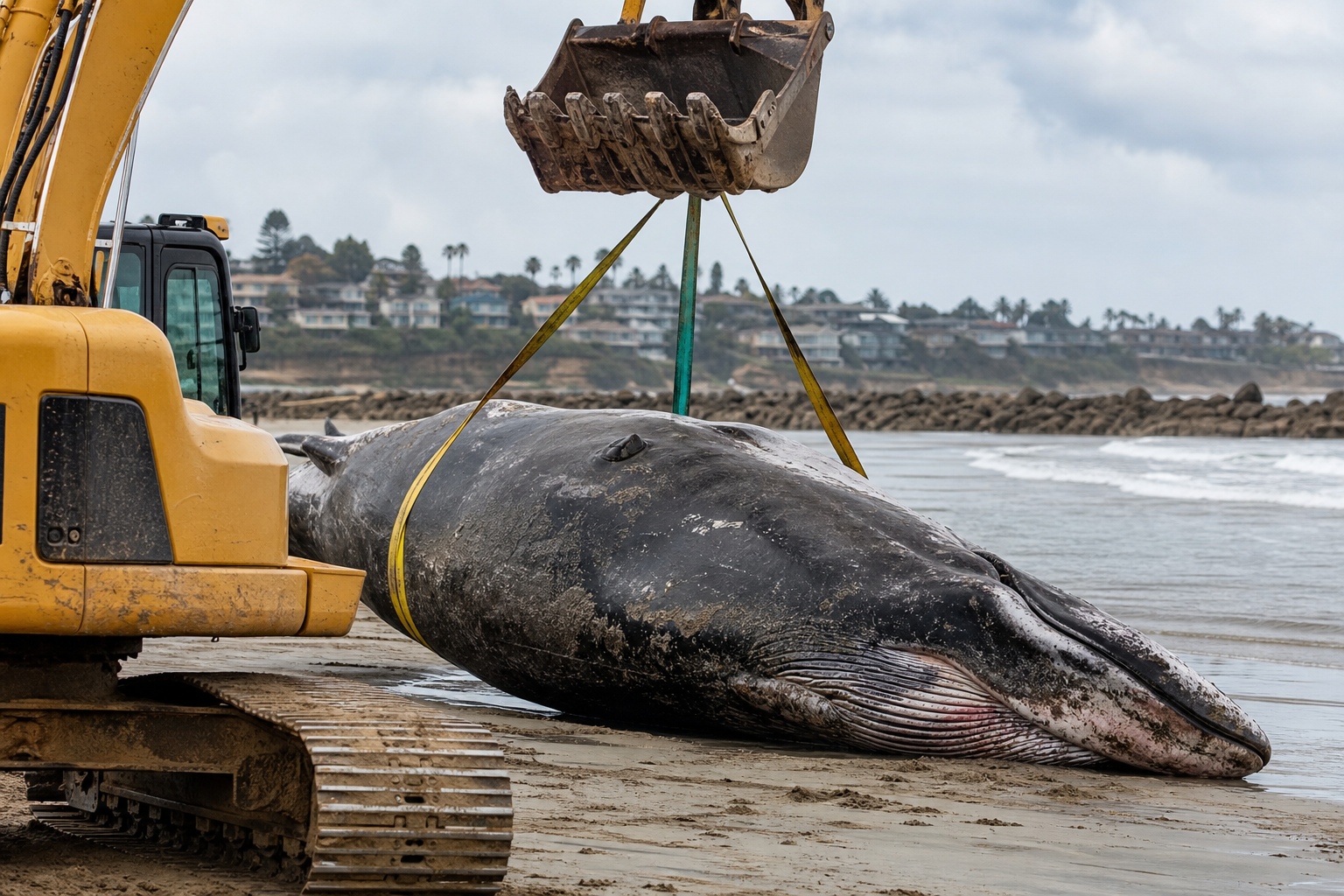 City Beach Whale Removal Poses Costly Challenge