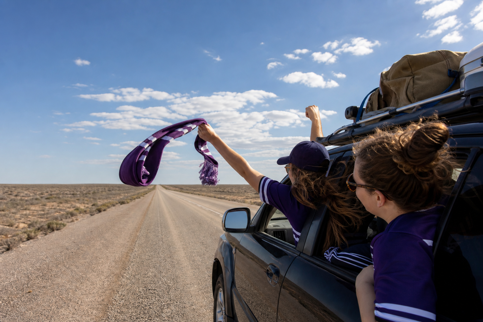 Fremantle Fans Drive Nullarbor Route to AFL Grand Final