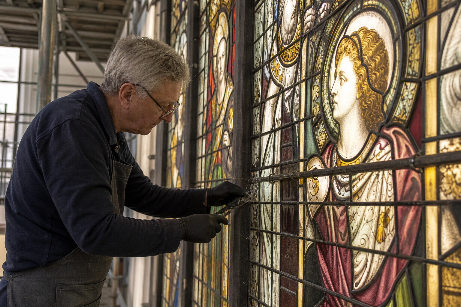 Stained Glass Craftsman Nears End of Major Restorations