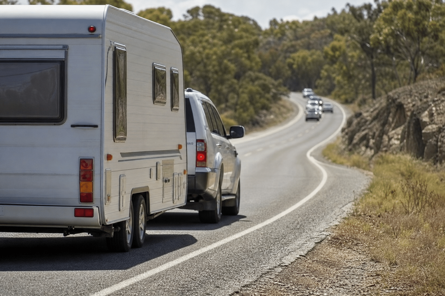 Caravan Fishtail Prompts WA Holiday Road Warning