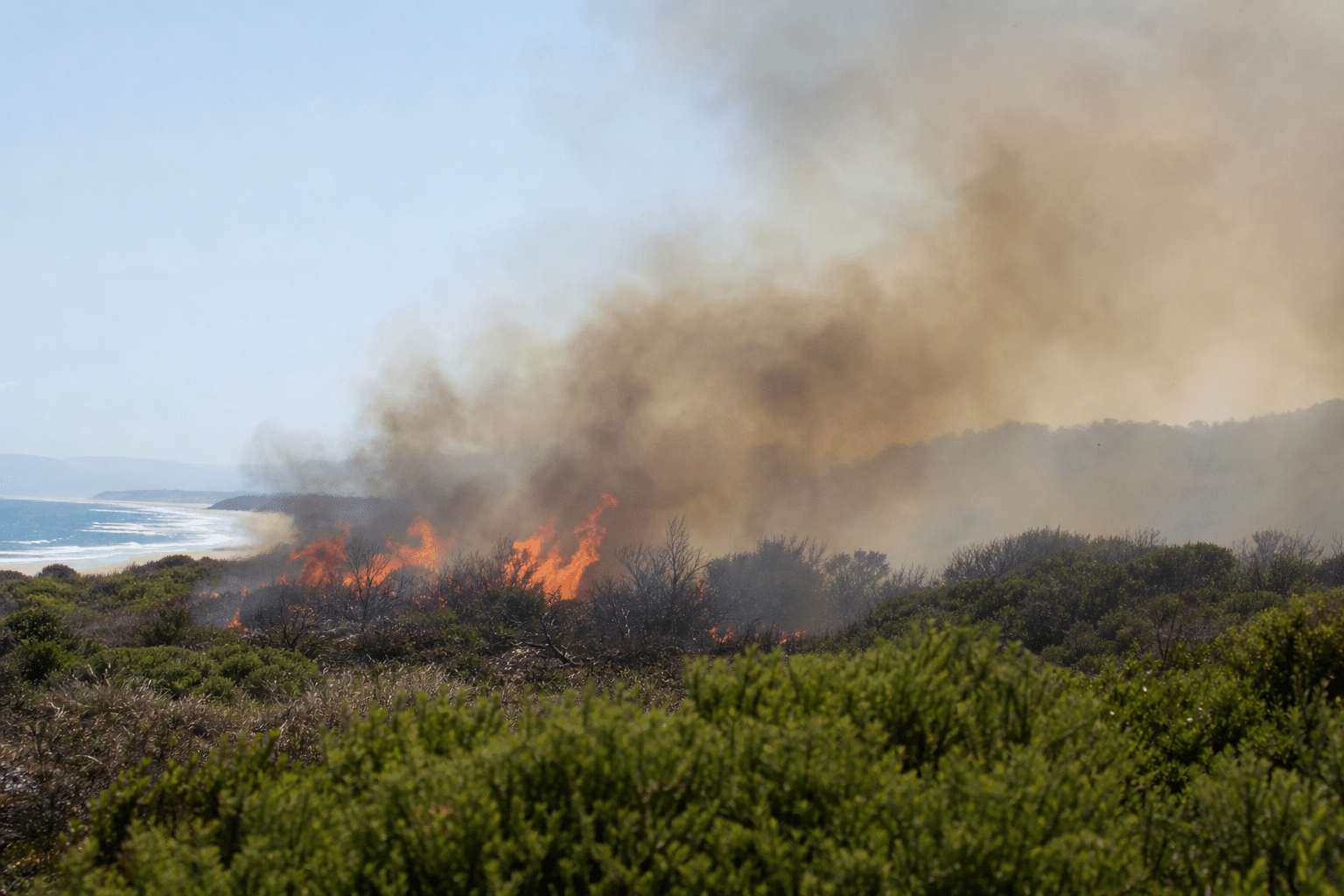 Seven Mile Beach fire raises burn-off concerns