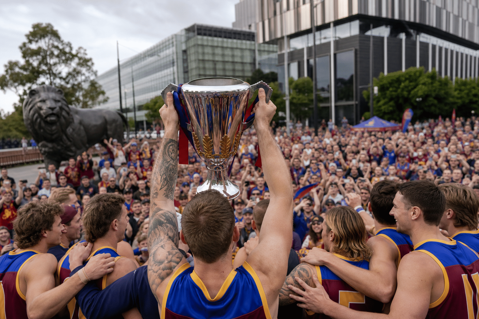 Lions Celebrate AFL Premiership Before Fitzroy Fan Day