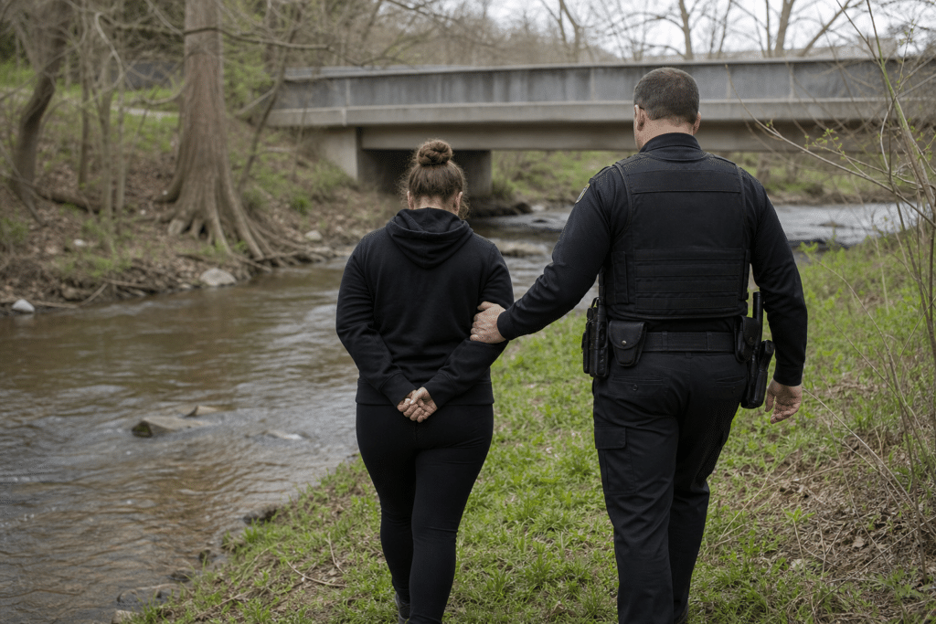 Woman charged after man found dead in Teven creek