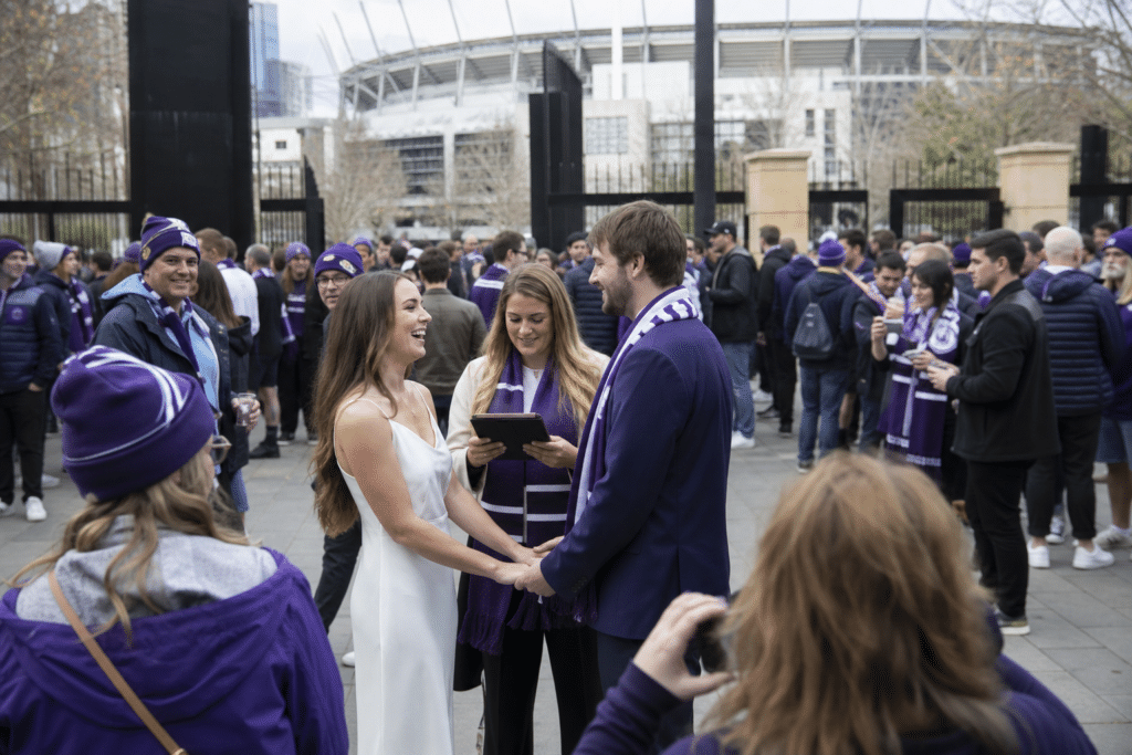 Dockers Fans Plan MCG Gate Wedding Before Grand Final