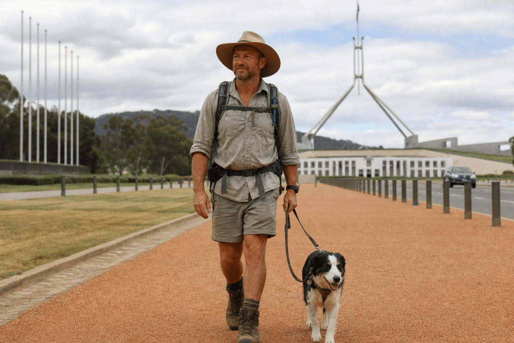 Dusty Langby completes Canberra walk for Little Wings
