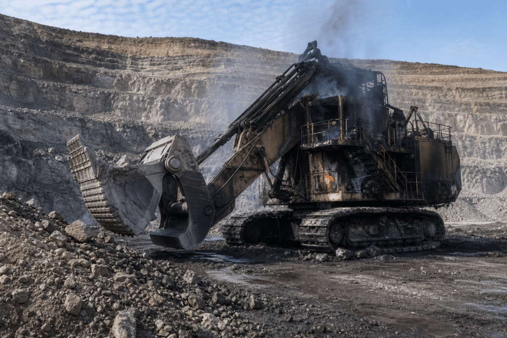WorkSafe Probes Super Pit Excavator Fire