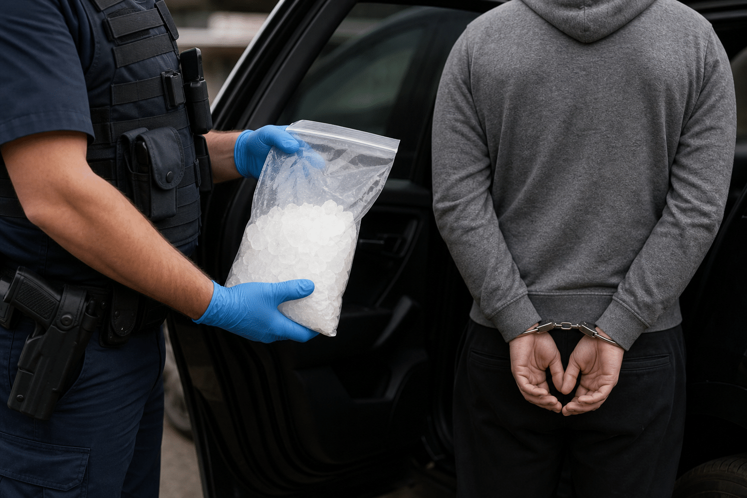 Two men charged after 17kg ice seizure in Tasmania