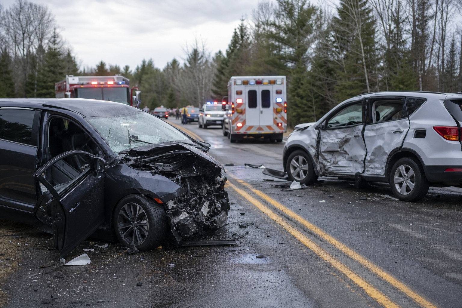 Five seriously injured in Elizabeth Town highway crash