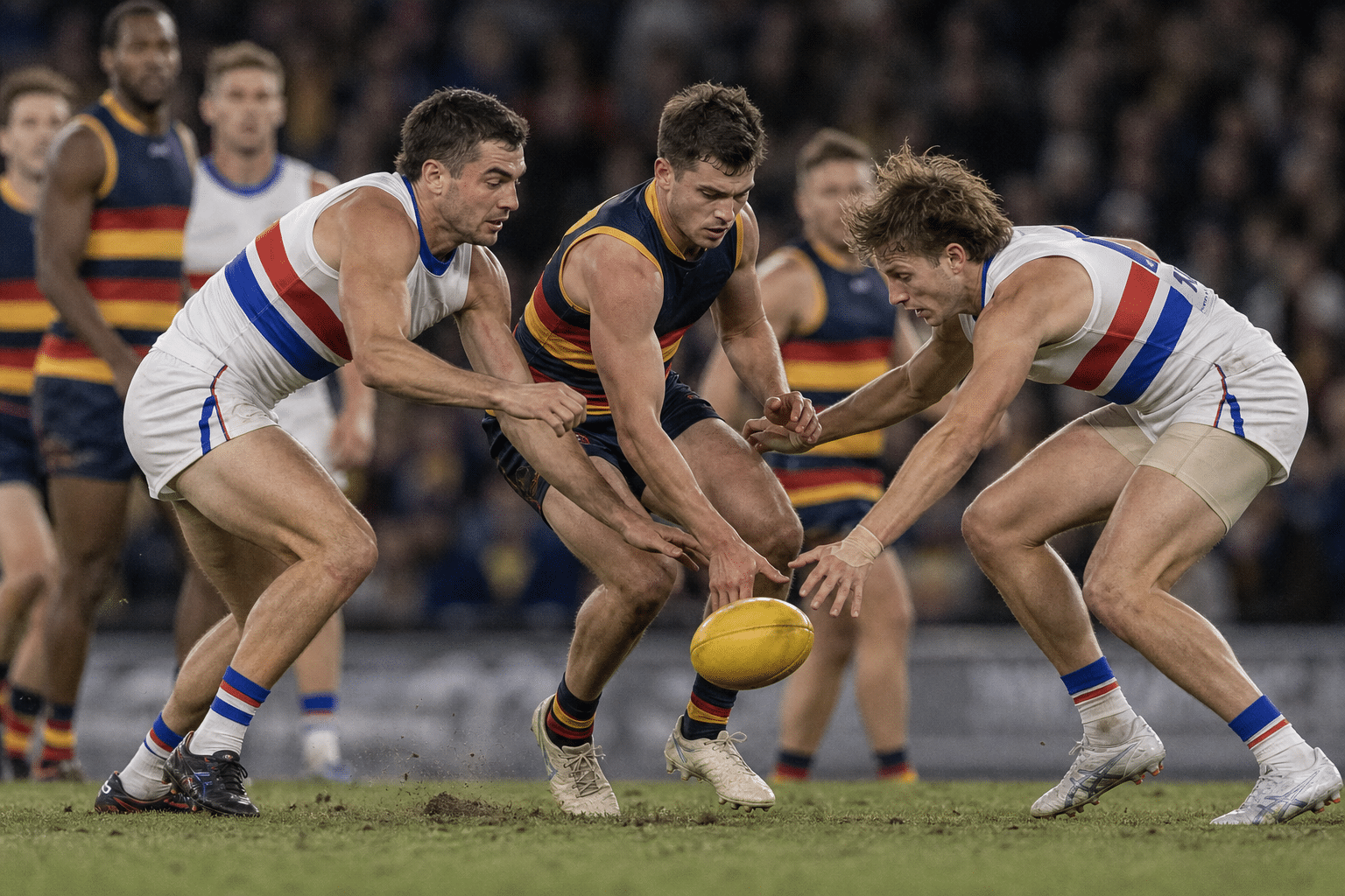 Adelaide midfield faces defining Bulldogs final test