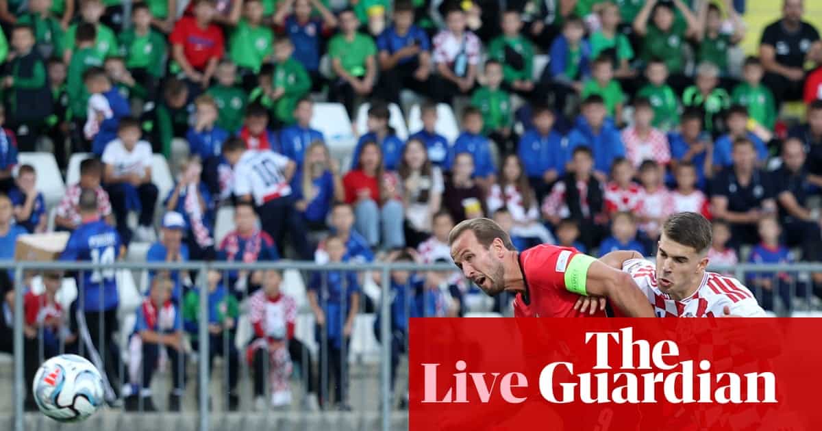 England Lead Croatia 2-0 Early in Rijeka