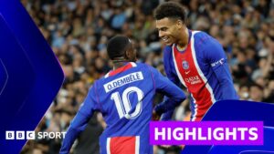 PSG Beat Manchester City 4-2 in Champions League
