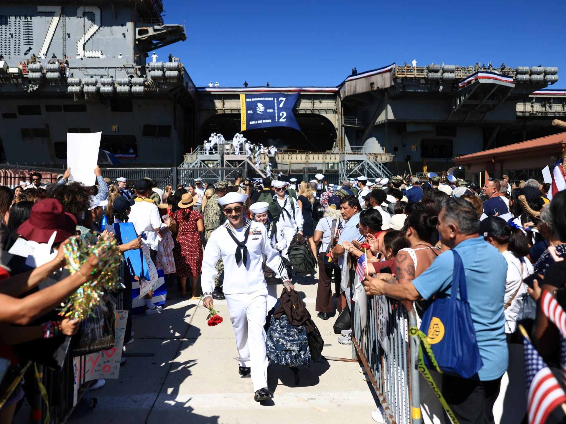 USS Abraham Lincoln Returns After Record Deployment