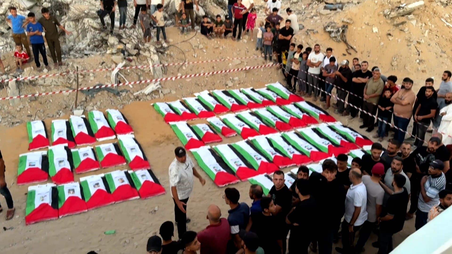 Gaza Prepares to Bury 105 Recovered Palestinians
