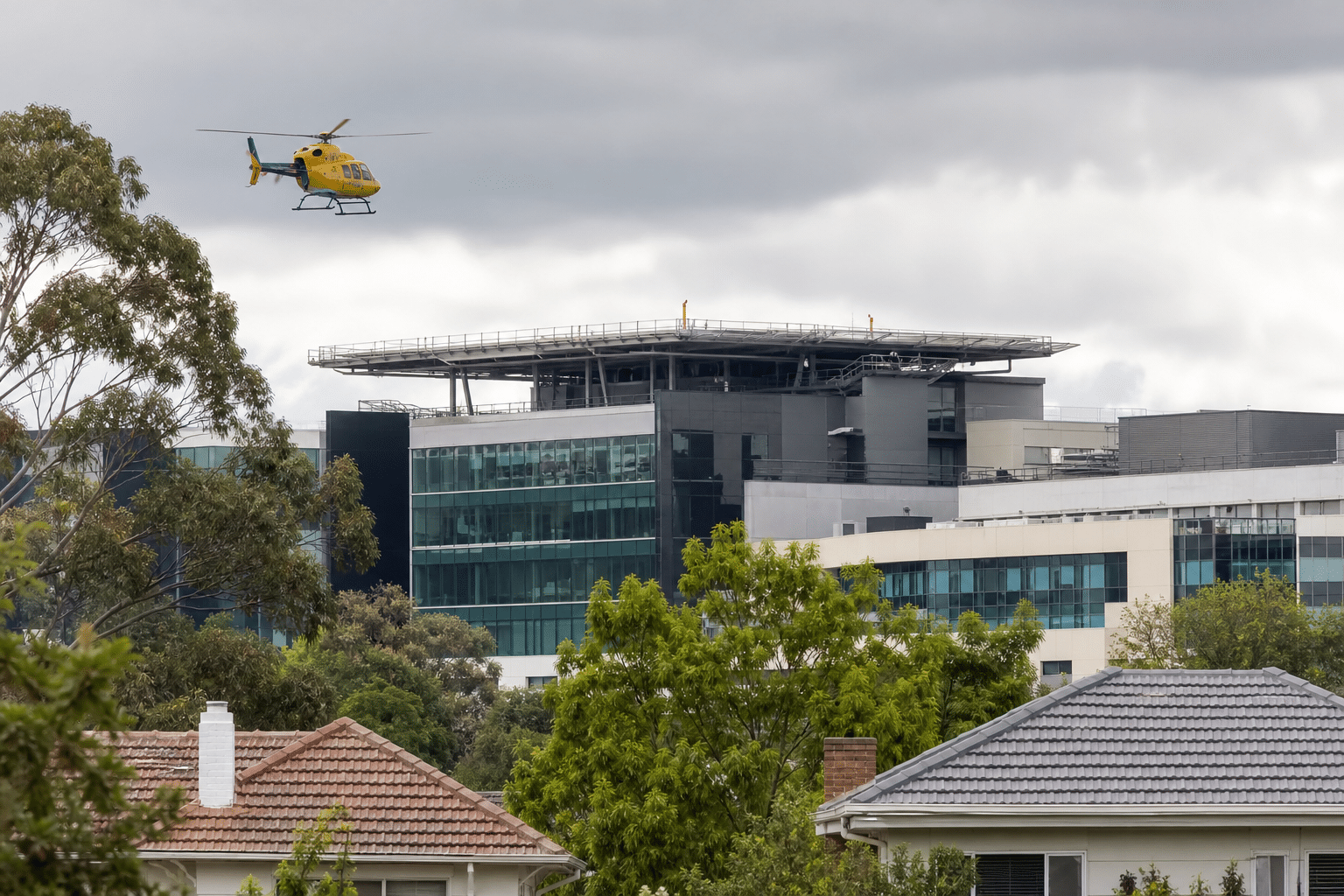Canberra resident fears debris from hospital helipad