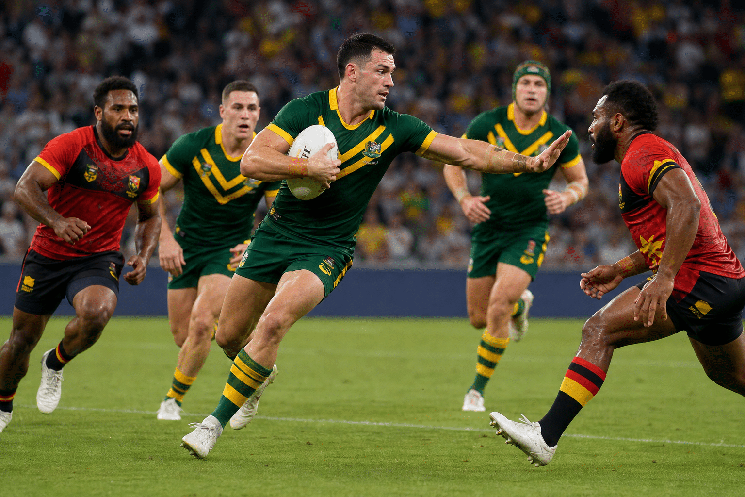 Australia’s Prime Minister’s XIIIs Rout Papua New Guinea