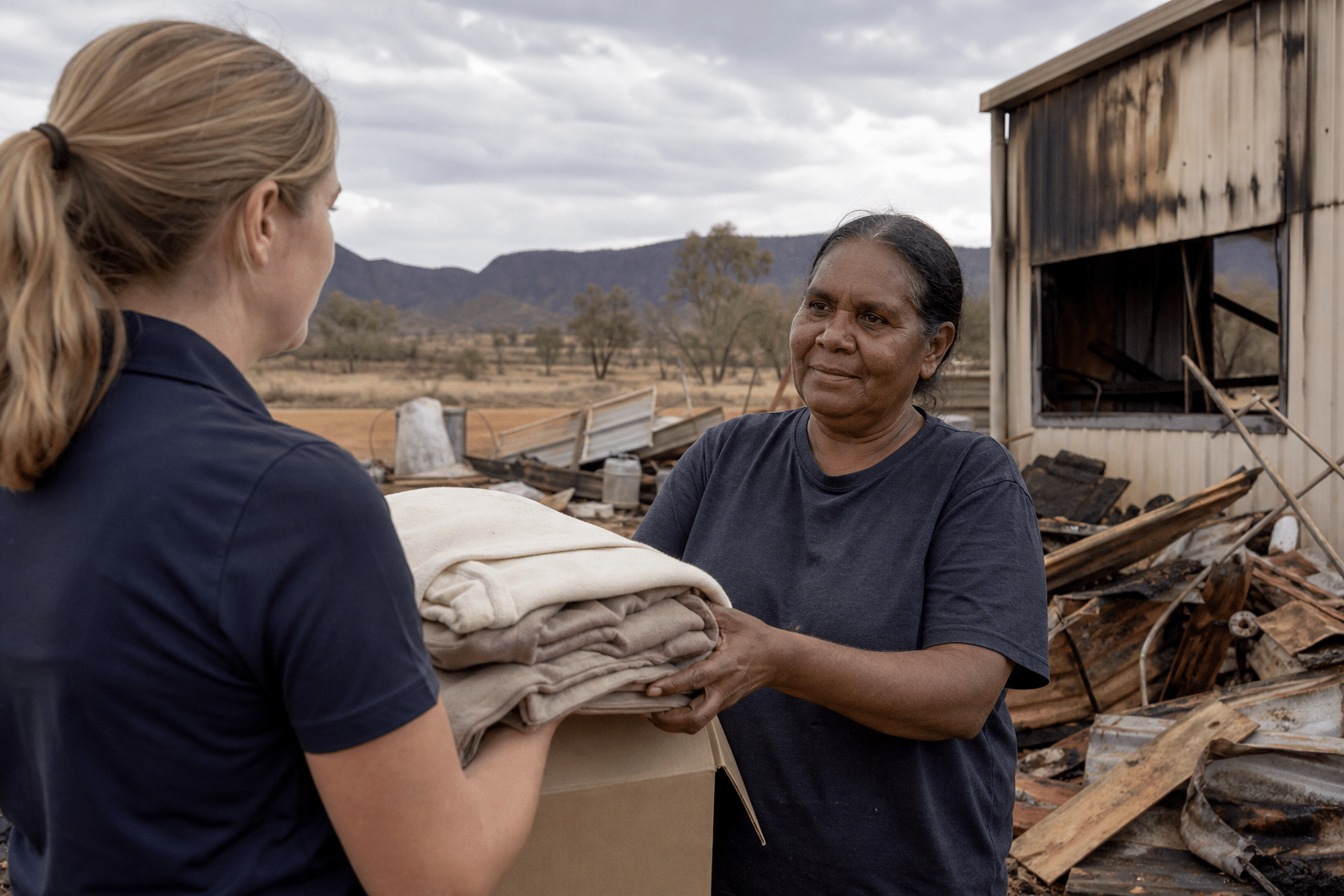 Alice Springs Resident Welcomes Storm Recovery Support