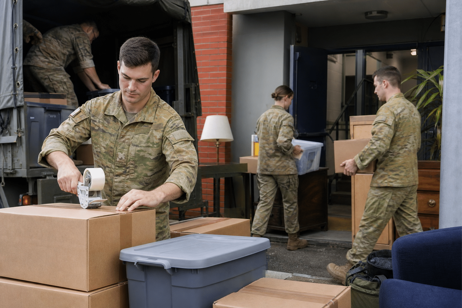 Victoria Barracks Personnel Prepare for Christmas Move