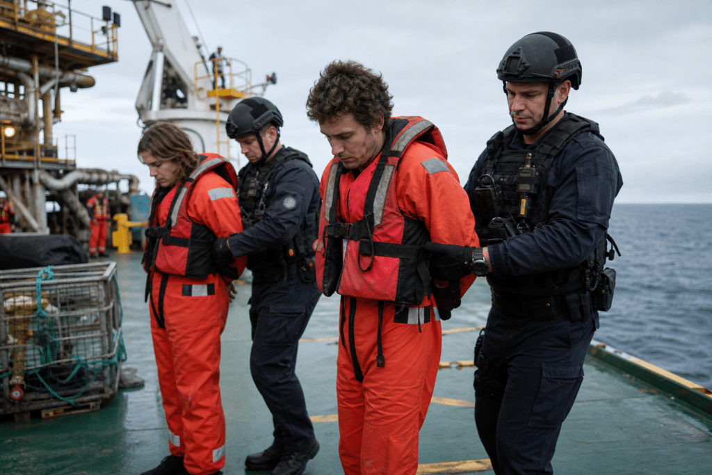 Two detained after Greenpeace protest at Woodside gas platform