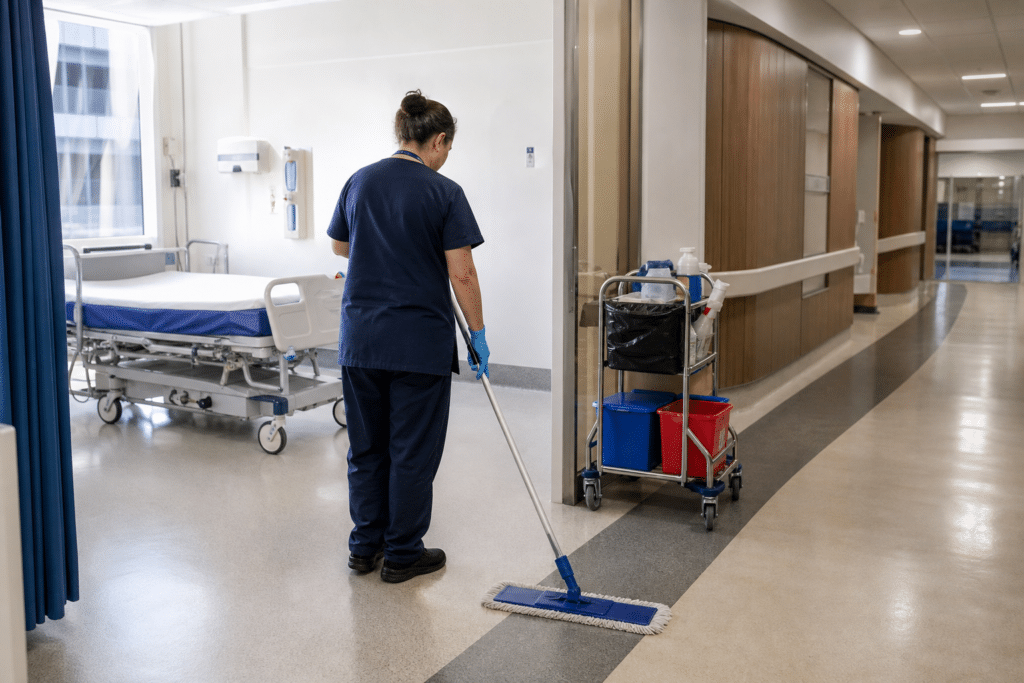 SA Health Reviews Noarlunga Hospital Floor Treatment
