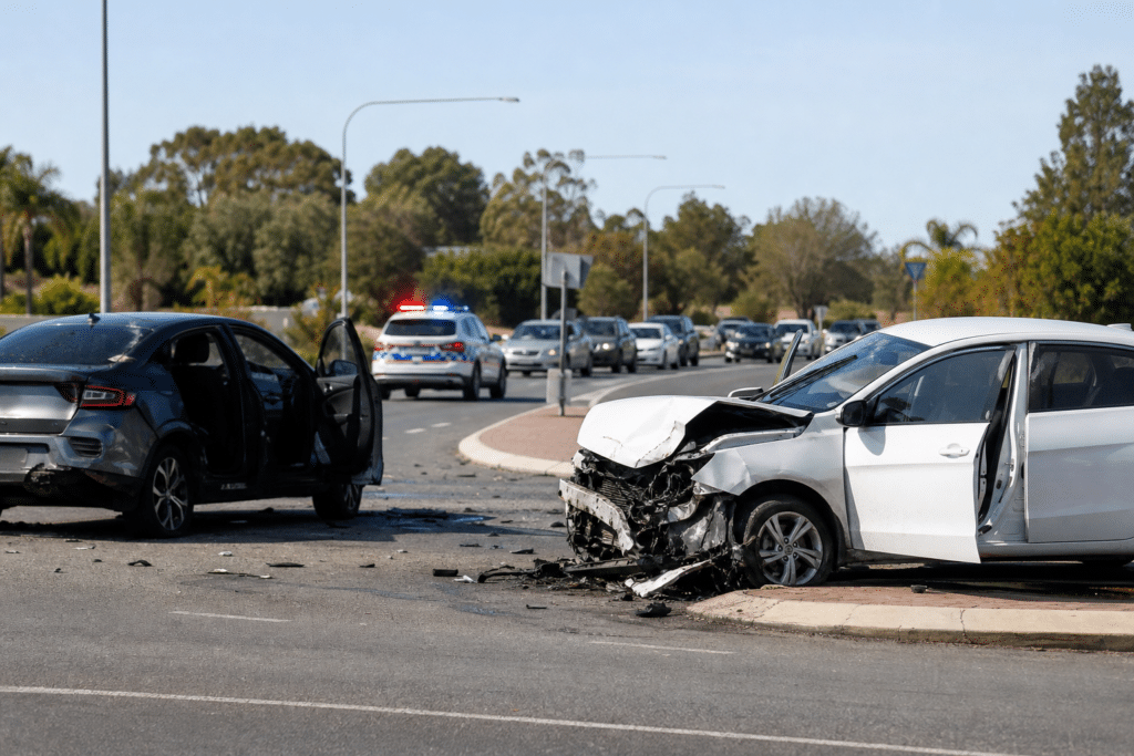 Police pursuit ends in serious Leeming crash