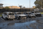Four Cars Burned at Yatala Labour Prison Car Park