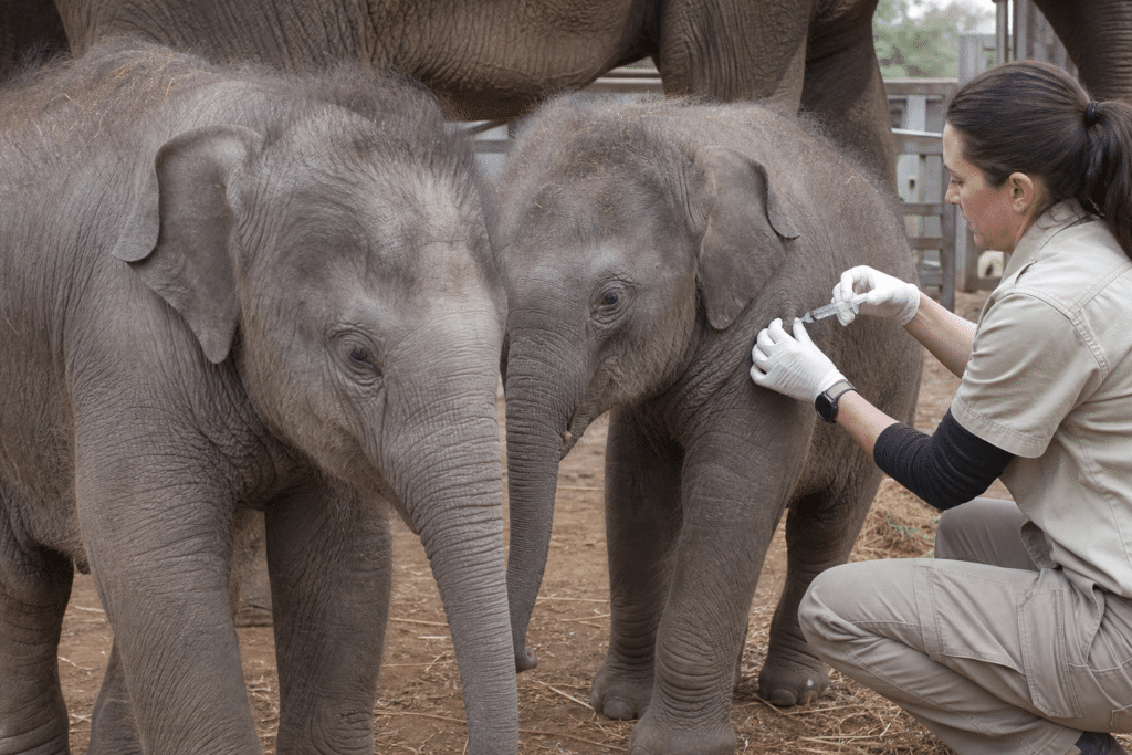 Werribee Elephant Calves Join Deadly Virus Vaccine Trial