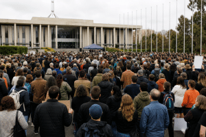 ACT public servants stage largest strike since self-government