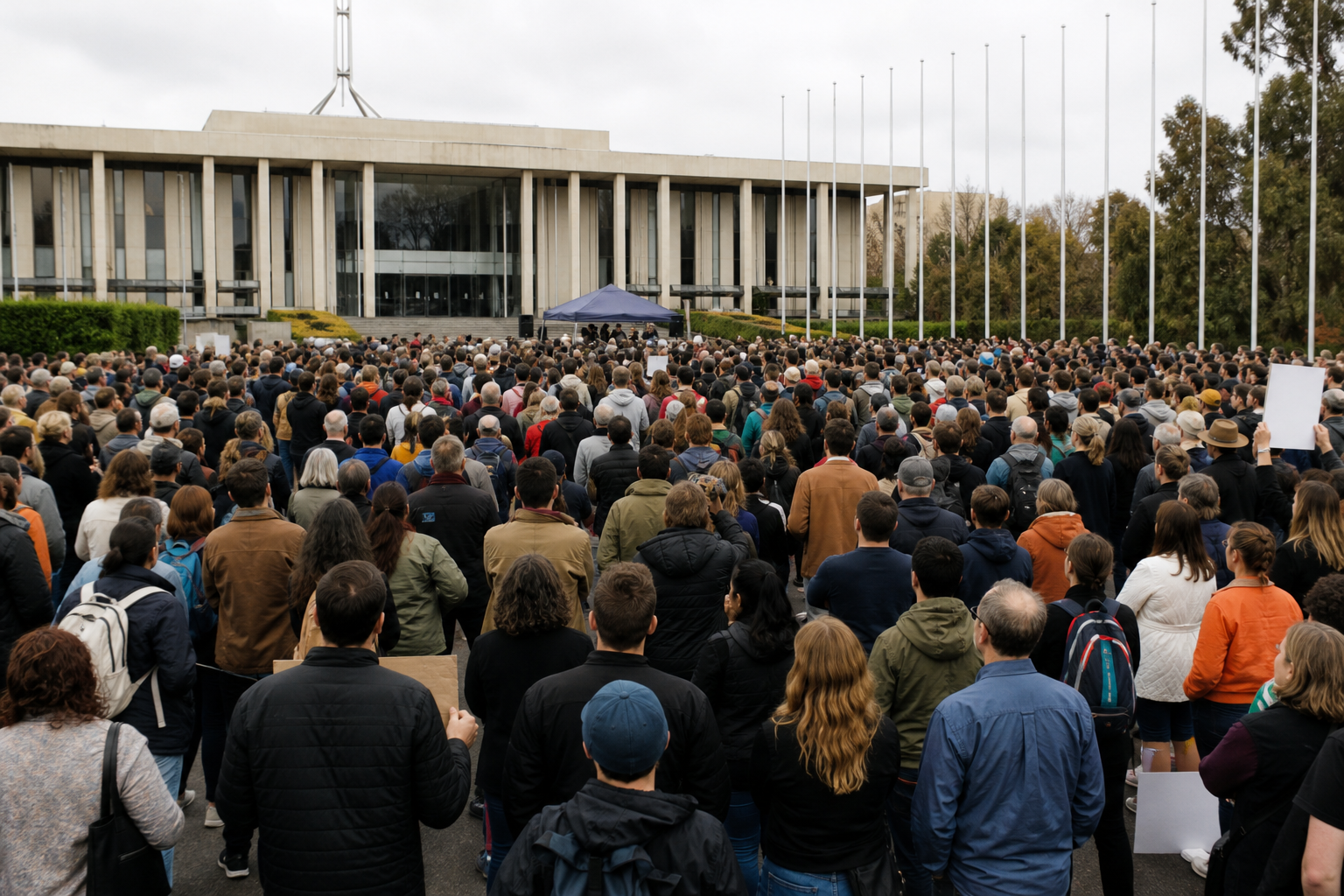 ACT public servants stage largest strike since self-government