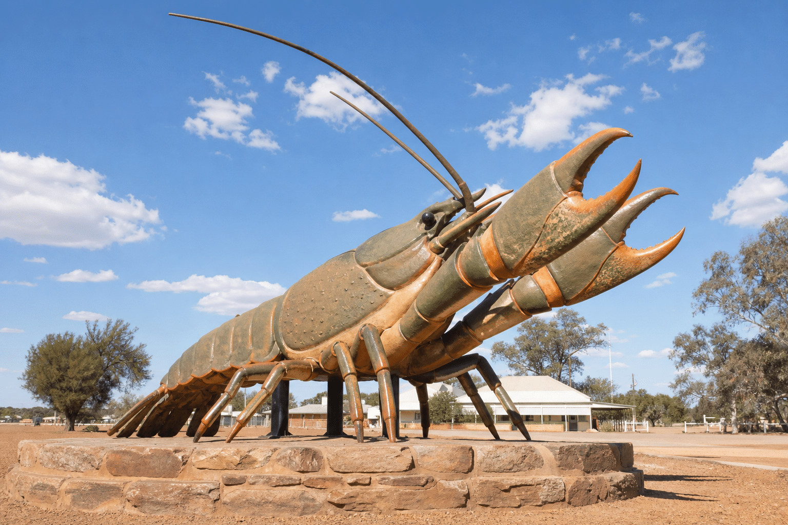 Giant Yabby Statue Unveiled in Windorah