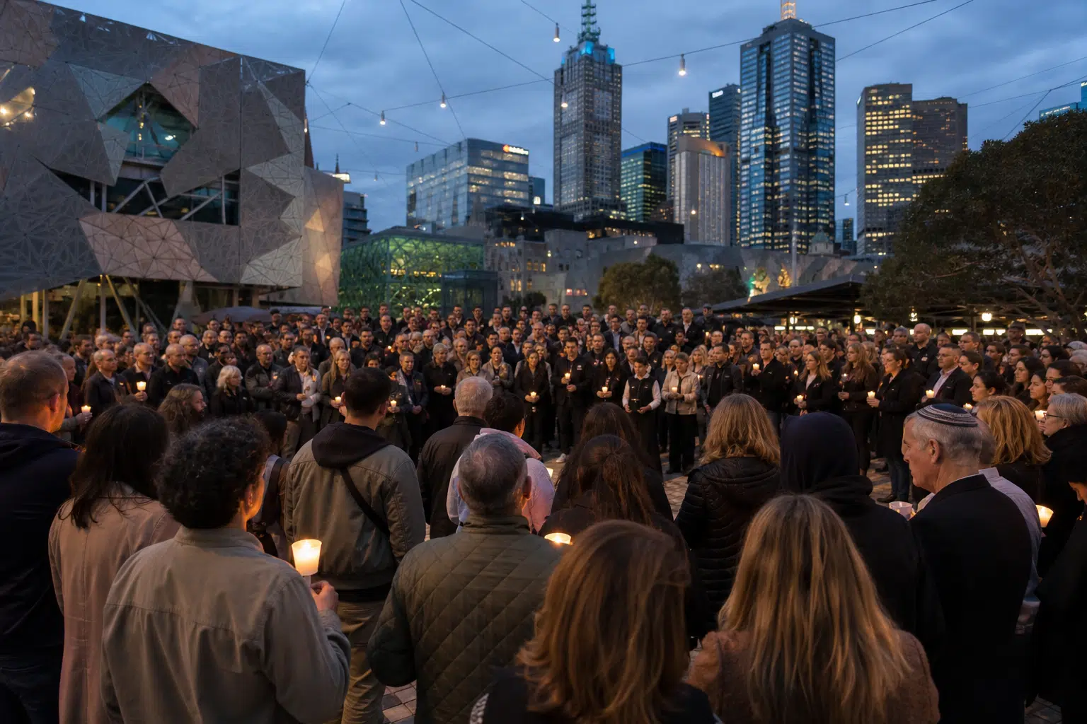 Melbourne vigil marks three years since October 7 attacks
