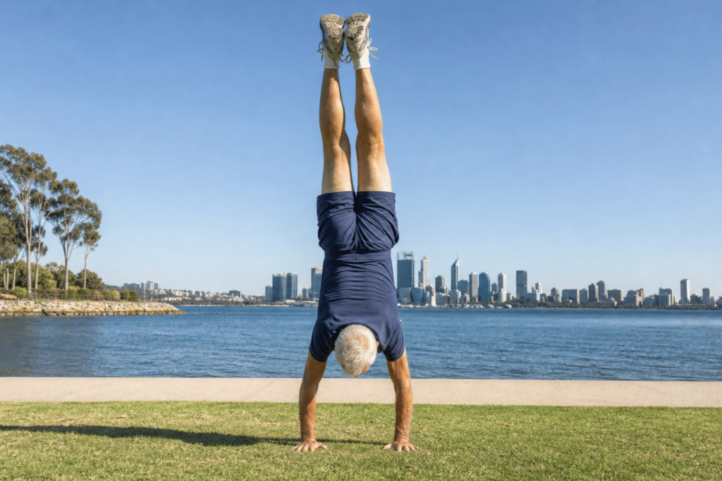 Perth Retiree Sets Oldest Handstand Record