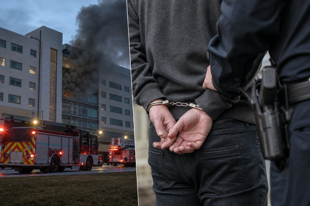 Man Charged After Hospital Fire Allegation