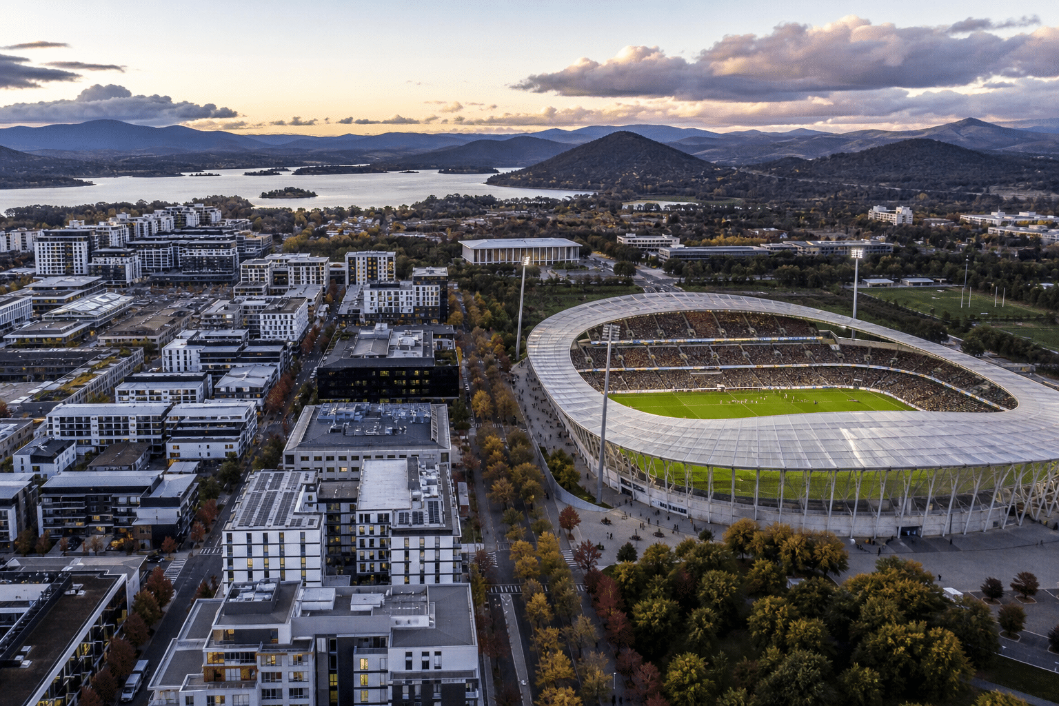 Canberra Airport pitches Regatta Place stadium