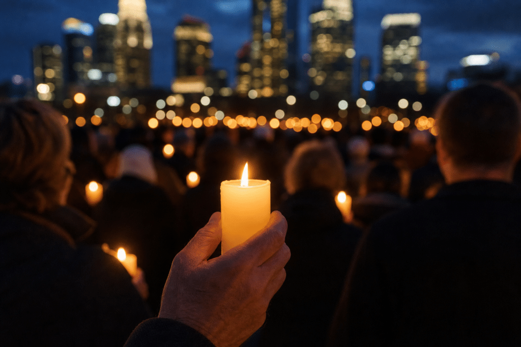 Candles lit nationwide for critically injured Helen Haines