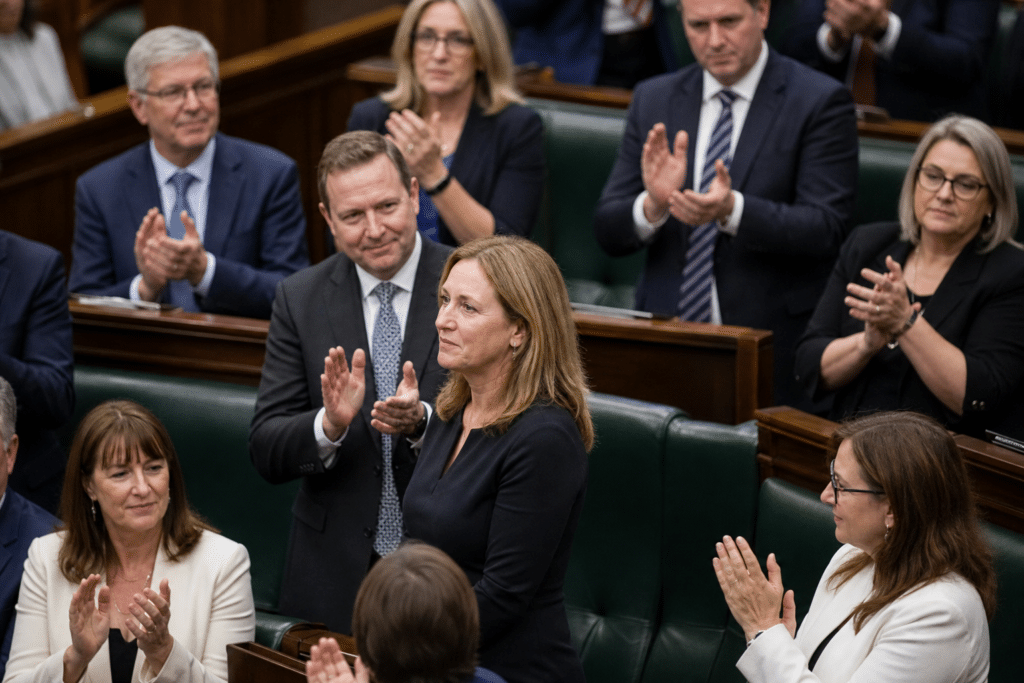 Parliament honours Helen Haines after targeted attack
