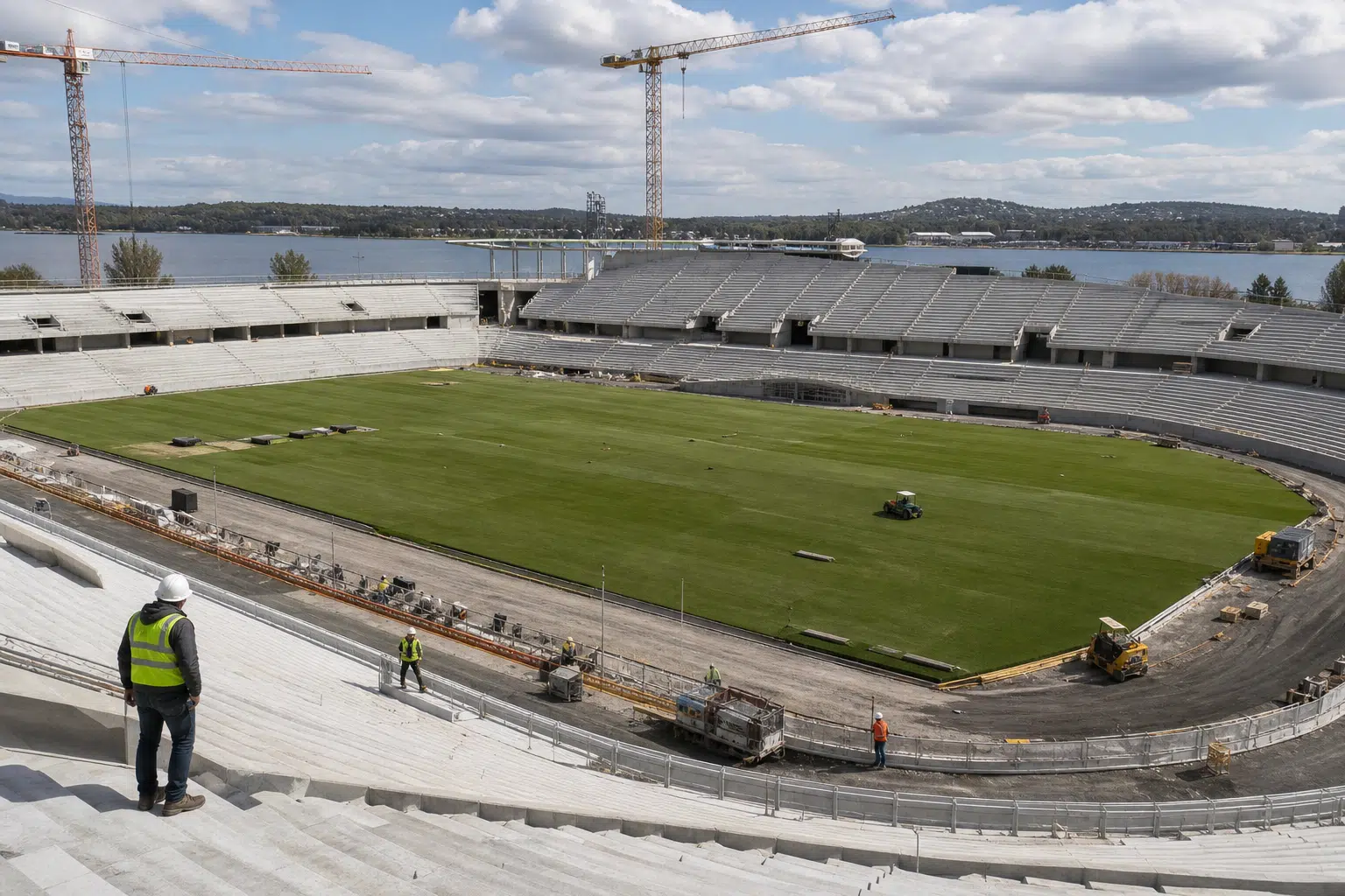Canberra Waterfront Stadium Pitch Takes Shape